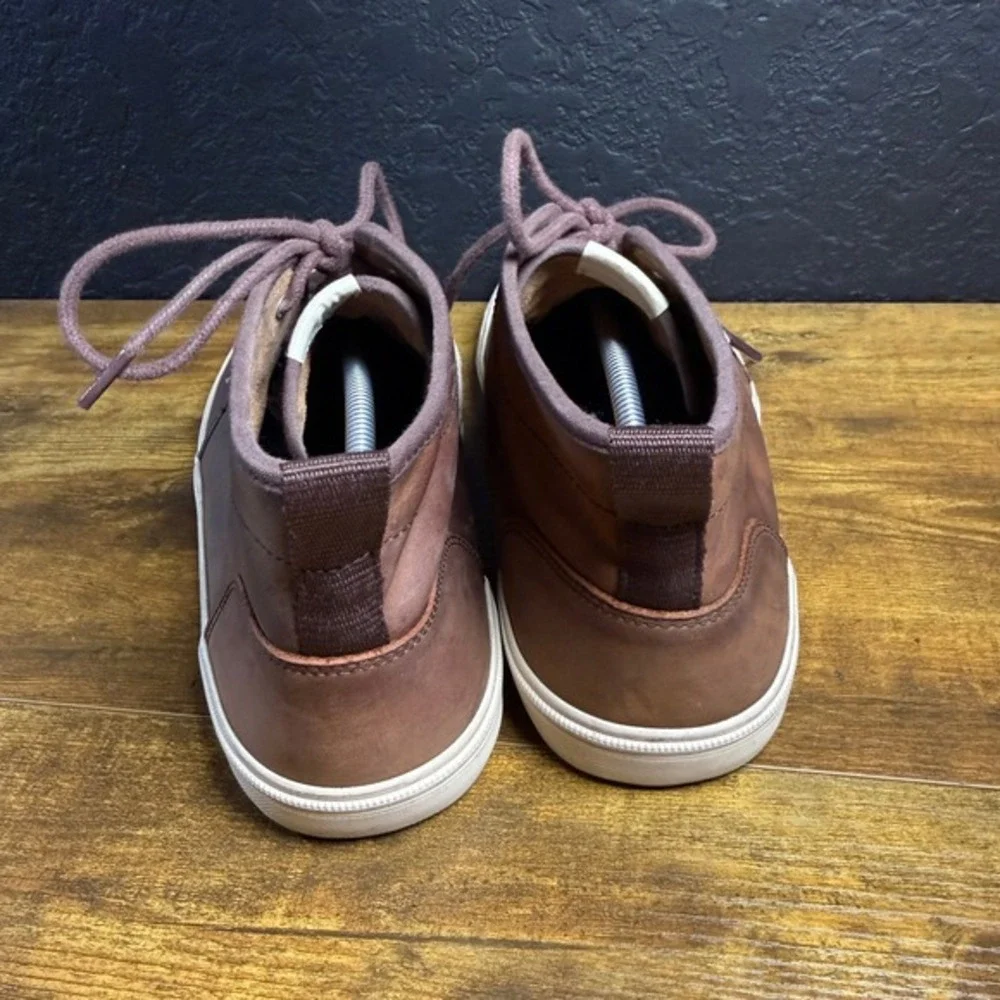 TOMS Paseo Brown Leather Chukka Mid Top Boot Mens‎ 12